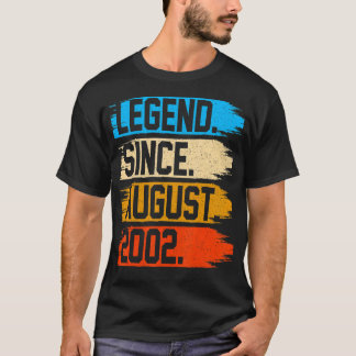 T-shirt 20 Ans Légende Vintage depuis août 2002 20e