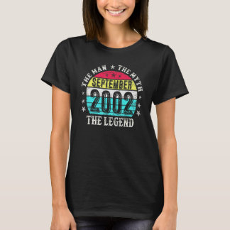 T-shirt 20 ans L'homme Mythe Légende Septembre 2002 20e