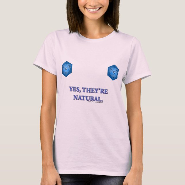 T-shirt 20 ans naturels (Devant)