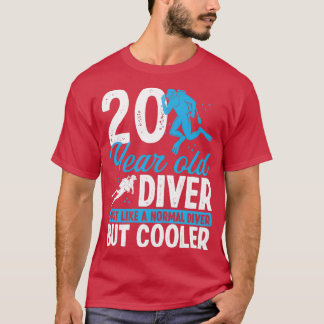 T-shirt 20 Ans Plongée Plongée Plongée Plongée Snorkel 20