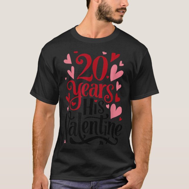 T-shirt 20 Ans Son Valentin _ Couples Anniversaire Valen (Devant)