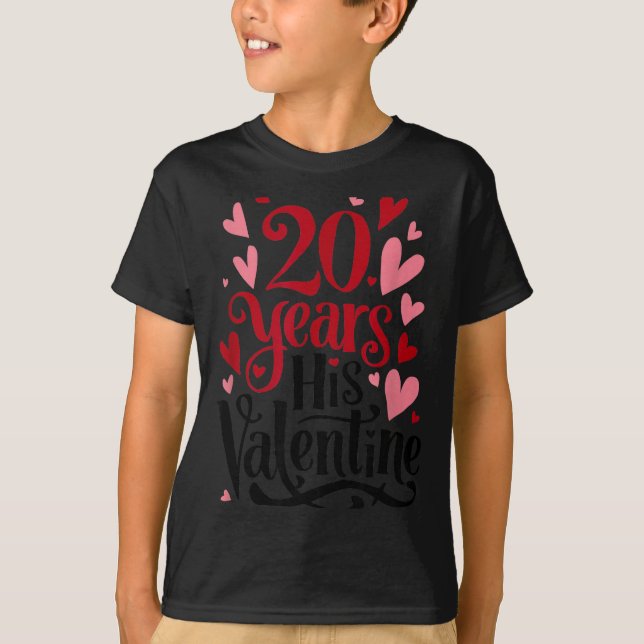 T-shirt 20 Ans Son Valentin _ Couples Anniversaire Valen (Devant)