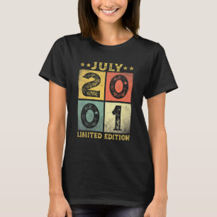 T-shirt 20 ans Vintage juillet 2001 20e anniversaire