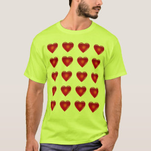 T-shirt 20 Coeurs sur la sécurité Vert jaune