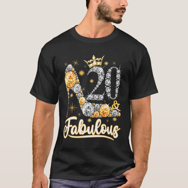 T-shirt 20 & Fabuleux 20 Ans Anniversaire Diamant C (Devant)
