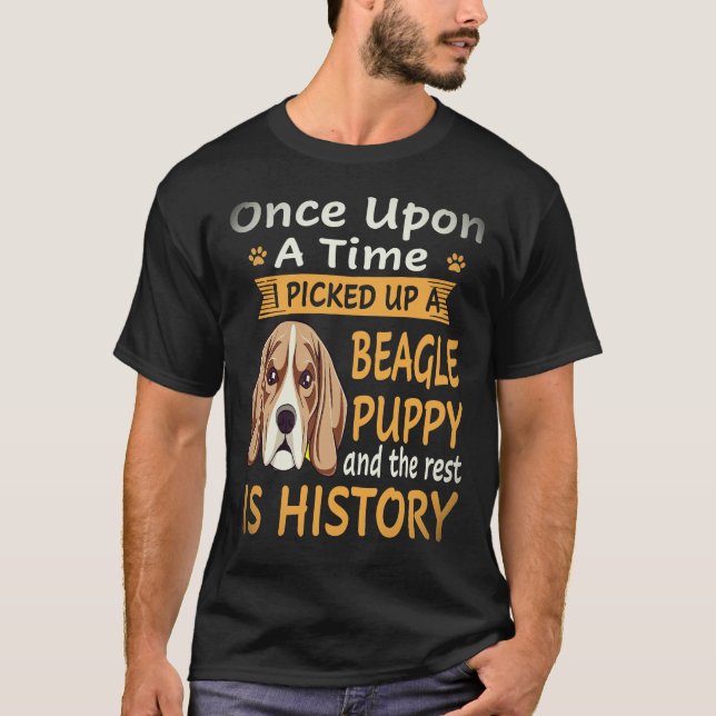 T-shirt 20 Il était une fois - chiot Beagle Beagle (Devant)