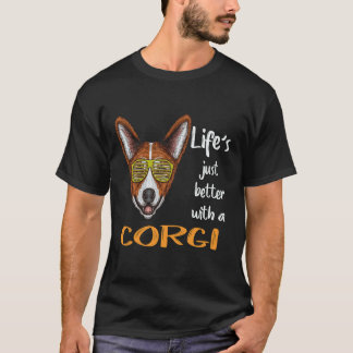 T-shirt 20 La vie est juste meilleure avec un Corgi