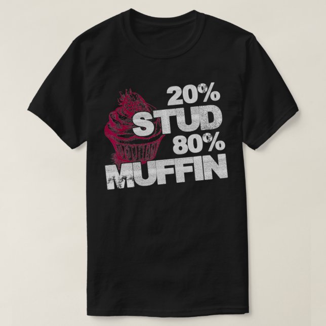 T-shirt 20 Stud 80 Muffin Sweet National Dessert Day Amusa (Design devant)