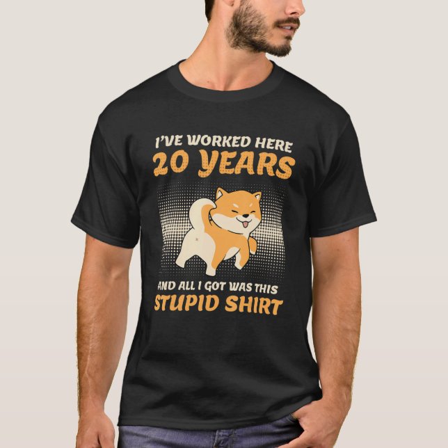 T-shirt 20 Years Of Service Company Anniversary 20 Years A (Devant)