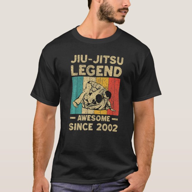 T-shirt 20 Years Old BJJ Jiu Jitsu Legend Awesome Since 20 (Devant)