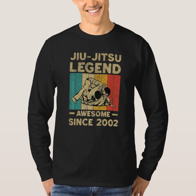 T-shirt 20 Years Old BJJ Jiu Jitsu Legend Awesome Since 20 (Devant)