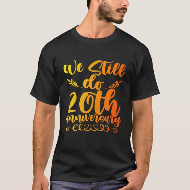 T-shirt 20E 20 Anniversaire De Mariage Femme De Mari (Devant)