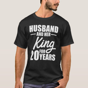 T-shirt 20e 20 ans anniversaire de Mariage épouse du roi m
