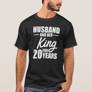 T-shirt 20e 20 ans anniversaire de Mariage épouse du roi m