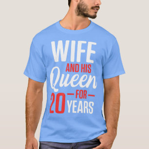 T-shirt 20e 20 ans Mariage Anniversaire Cadeau de la reine