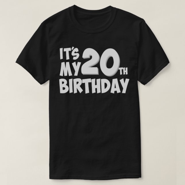 T-shirt 20e anniversaire (Design devant)