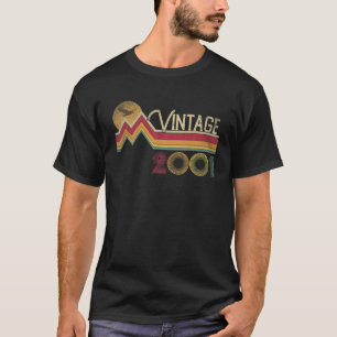 T-shirt 20E Anniversaire 2001 20 Ans Vintage Retro Styl