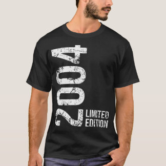 T-shirt 20E Anniversaire 20 Ans Homme Femme Vintage 2004