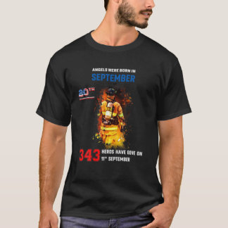 T-shirt 20E Anniversaire 343 Patirots Pompiers Jour 11E