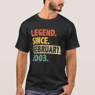 T-shirt 20e anniversaire Awesome depuis février 2003 20 an