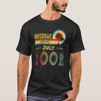 T-shirt 20e anniversaire Cadeau stupéfiant depuis Juillet