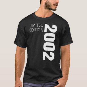 T-shirt 20e anniversaire Dames Mens 20 ans 2002