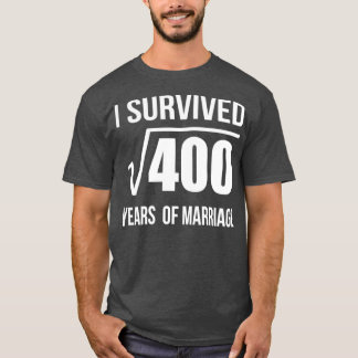 T-shirt 20e anniversaire de mariage Cadeau Mariage 20 ans 