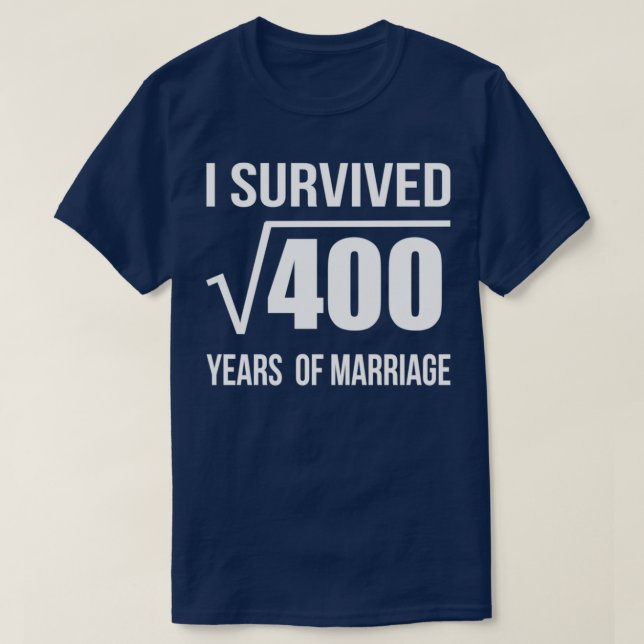 T-shirt 20e anniversaire de mariage Cadeau Mariage 20 ans  (Design devant)