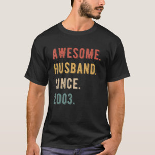 T-shirt 20e anniversaire de Mariage masculin - Mari génial