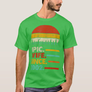 T-shirt 20e anniversaire de Mariage pour sa femme épopée d