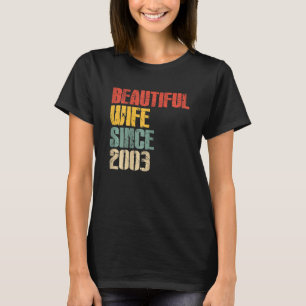 T-shirt 20e anniversaire de Mariage pour son beau W
