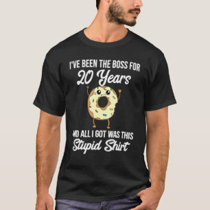 T-shirt 20e anniversaire de travail pour l'appréciation du