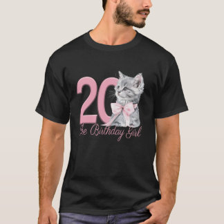 T-shirt 20e anniversaire Fête de chatons Kitten Coquette r