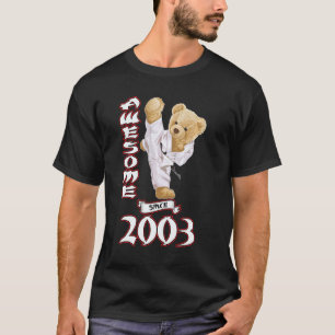 T-shirt 20e anniversaire Hommes Femmes 2003 Karaté Judo In