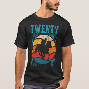 T-shirt 20e Anniversaire Horse Rider Fan 20 Ans Filles B