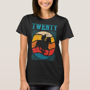 T-shirt 20e Anniversaire Horse Rider Fan 20 Ans Filles B