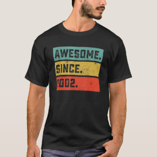 T-shirt 20e anniversaire stupéfiant depuis 2002 20 ans