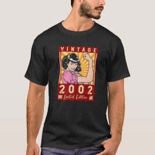 T-shirt 20E Anniversaire vintage T 2002 Fabriqué 20 Ans Fe