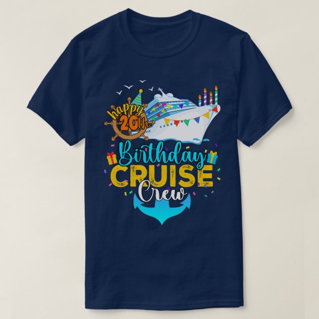 T-shirt 20e équipage de croisière (Design devant)