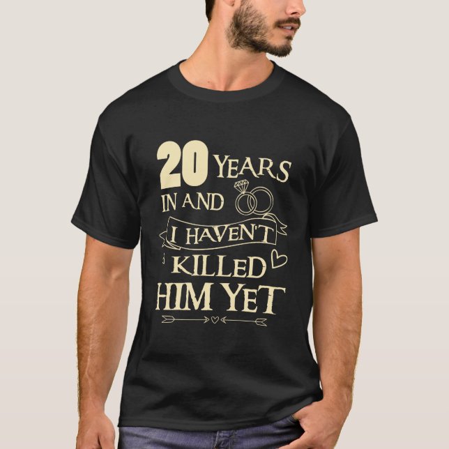 T-shirt 20ème Chemise d'anniversaire de mariage pour (Devant)