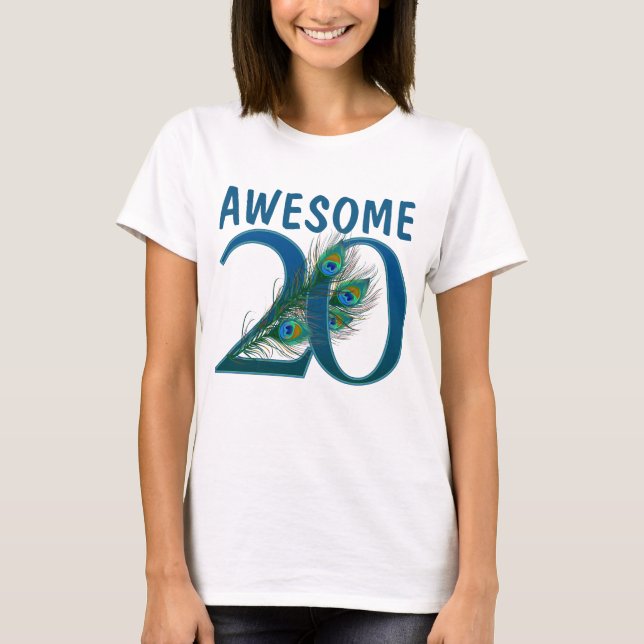 T-shirt 20ème Chemises d'anniversaire (Devant)