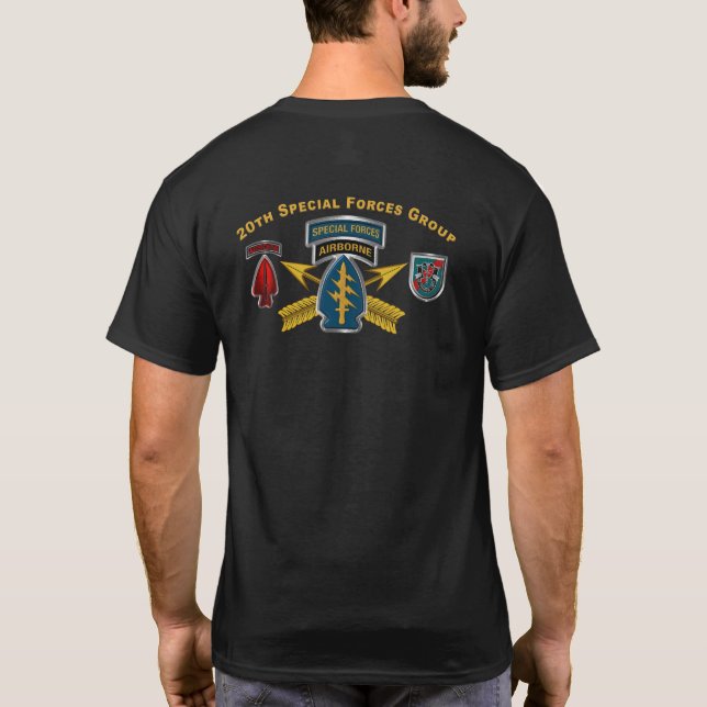 T-Shirt 20th Special Forces Group Airborne (Dos)