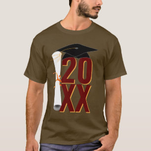 T-shirt 20XX Casquette et diplôme