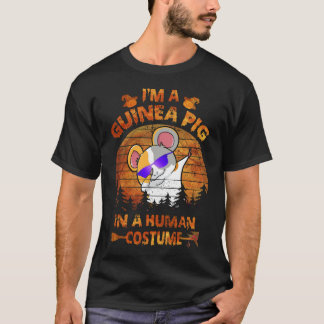 T-shirt 210 Je suis un cobaye dans un costume de cochon d'