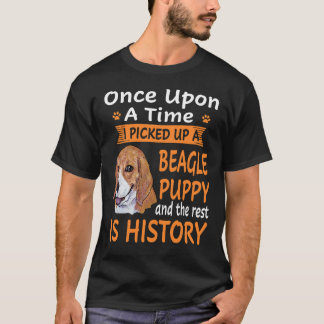 T-shirt 219 Il était une fois un chiot Beagle