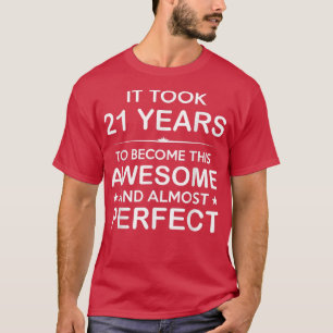 T-shirt 21 Ans 21e anniversaire Idées cadeaux pour lui Hom