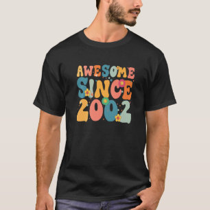 T-shirt 21 ans Awesome depuis 2002 21e anniversaire fille