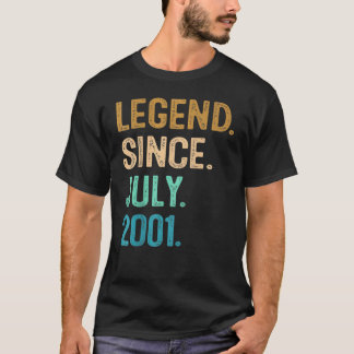 T-shirt 21 ans de légende depuis juillet 2001 21e annivers