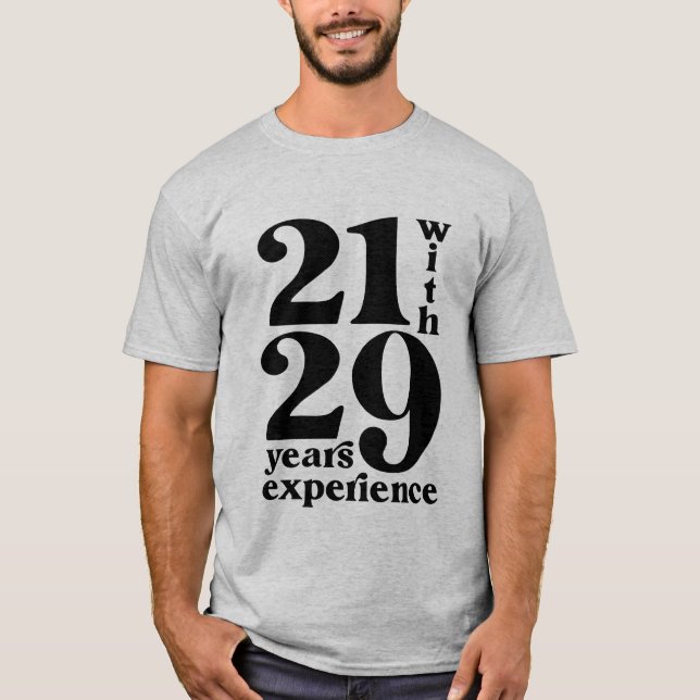T-shirt 21 avec 39 Ans d'expérience 50e Anniversaire Chemi (Devant)