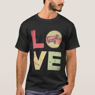 T-shirt 21 Cadeaux Rétro vintage Maman Chien Dachshund Dac